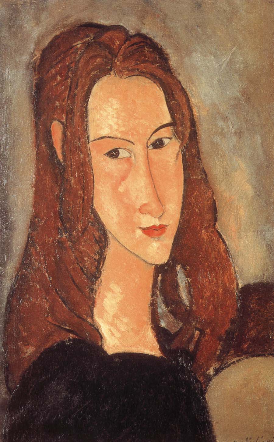 Amedeo Modigliani Portrait of Jeanne Hebuterne-Head in profile